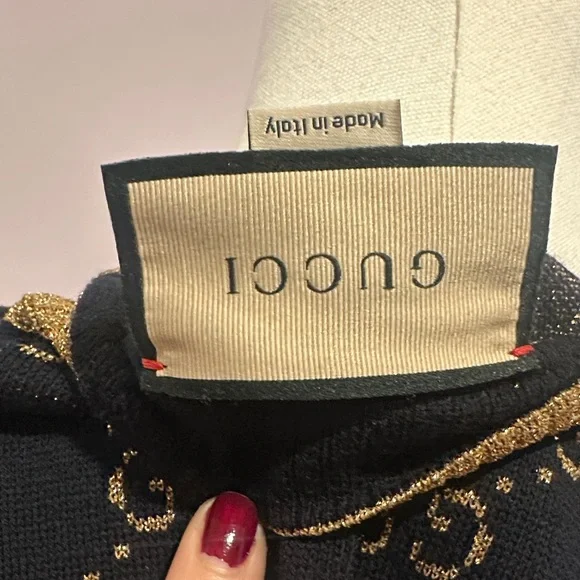 Gucci Cotton-blend lamé cardigan